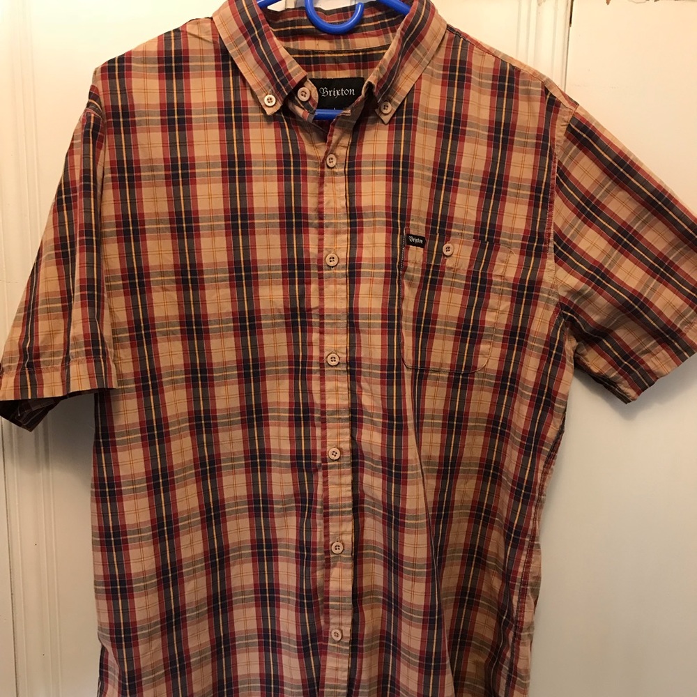 Brixton plaid button down shirt